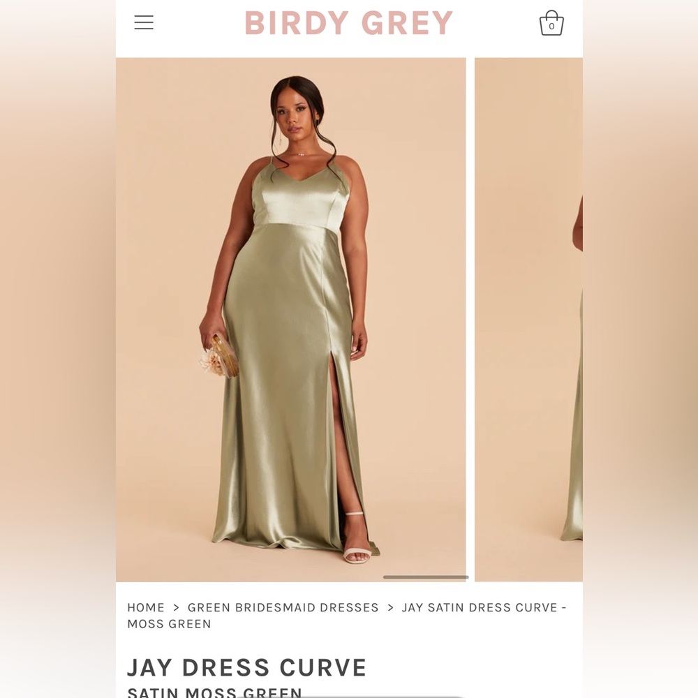 Birdy grey sage bridesmaid dress